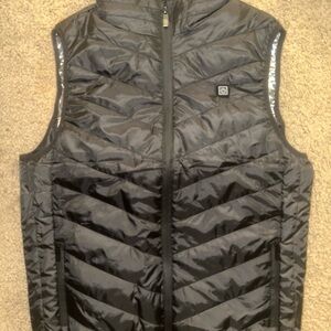 Black Quilted Vest
